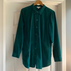 Tunic length Corduroy shirt.